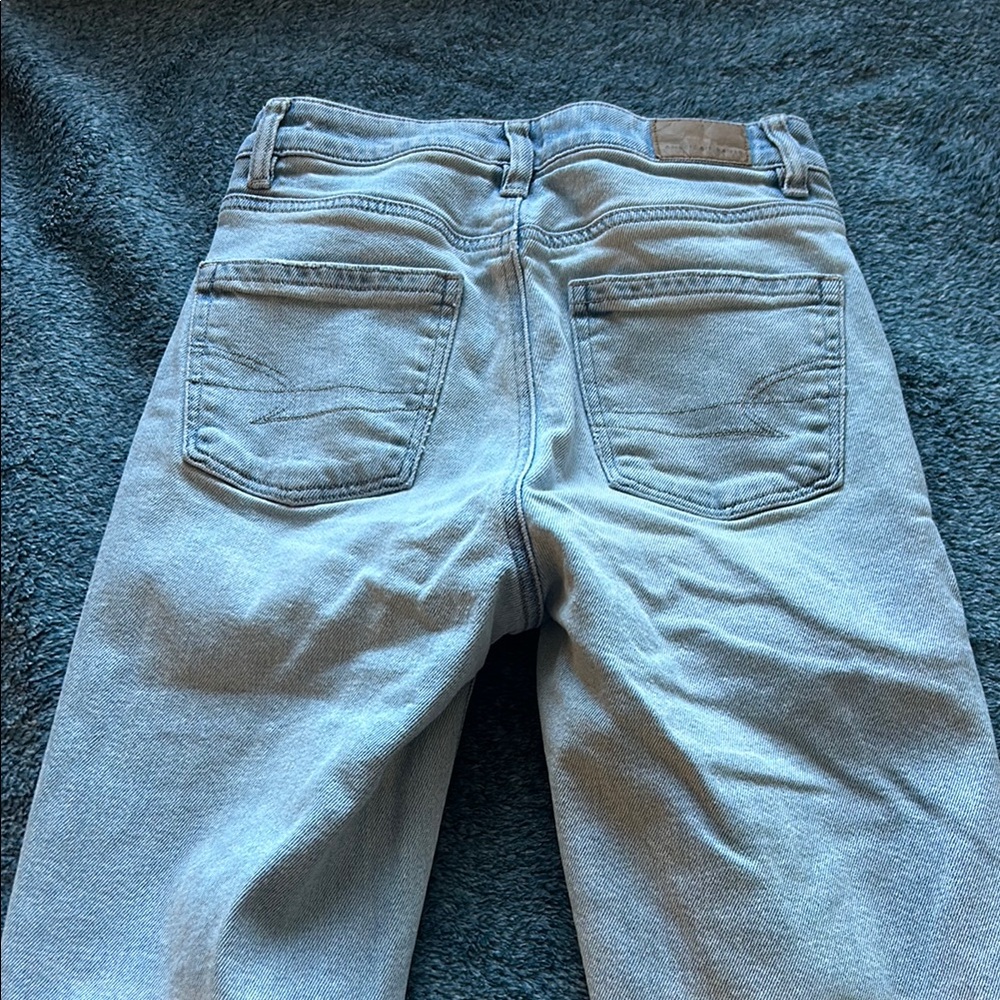American Eagle Outfitters Blue Straight Leg Jeans - Picture 4 of 8